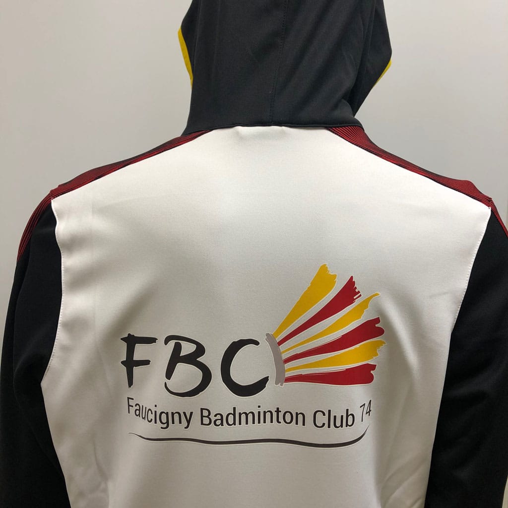 Flocage veste Faucigny Badmington Club – RS Impression