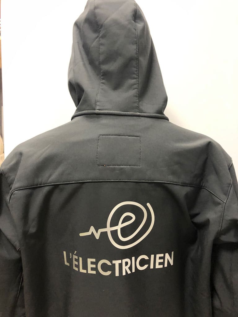 Flocage veste lelectricien – RS Impression