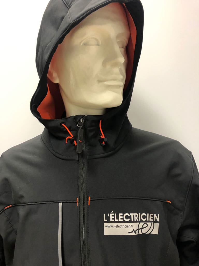 Flocage veste lelectricien – RS Impression