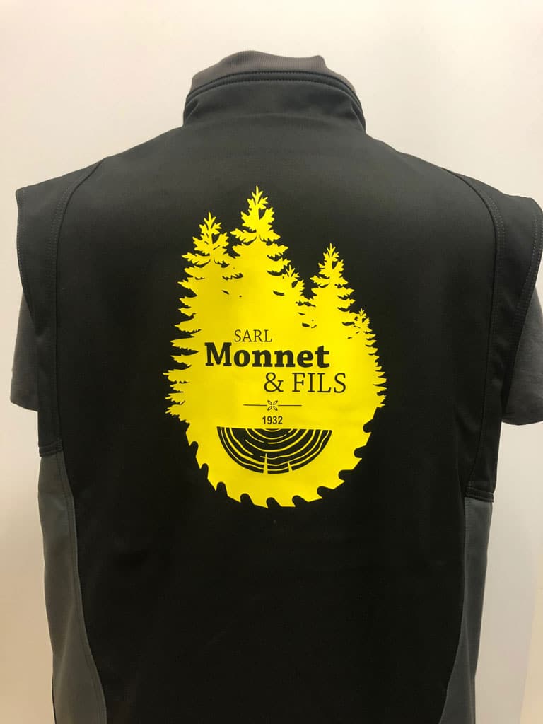 Flocage veste monet et fils – RS Impression