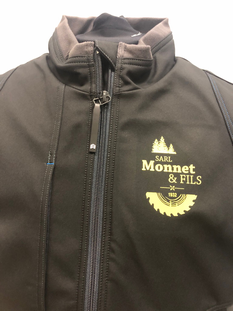 Flocage veste monet et fils – RS Impression